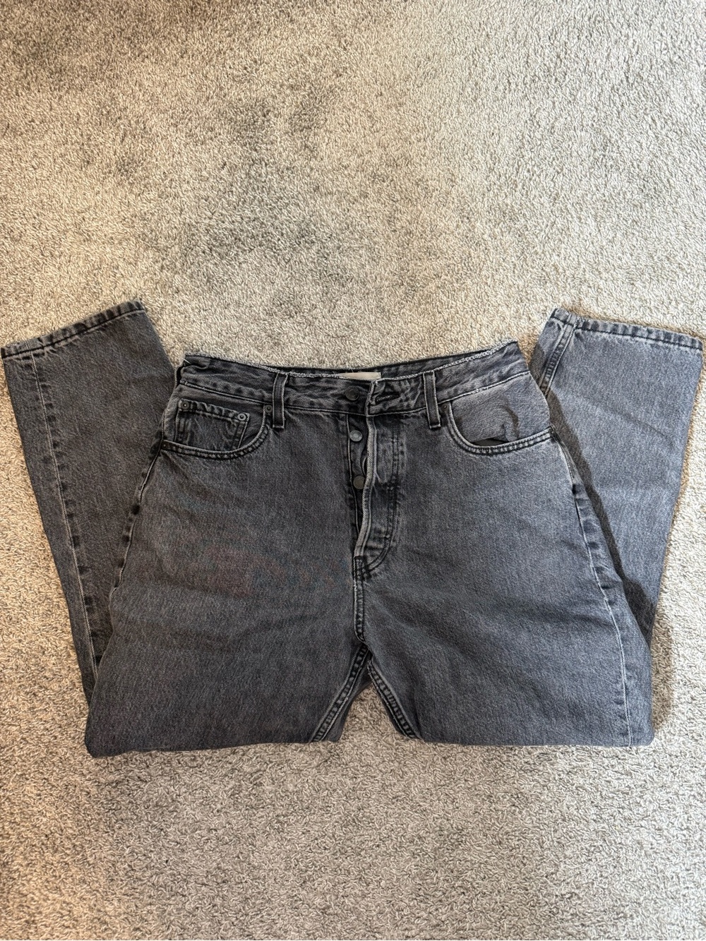 Everlane Black 90s Cheeky Ankle Straight-Leg Jeans